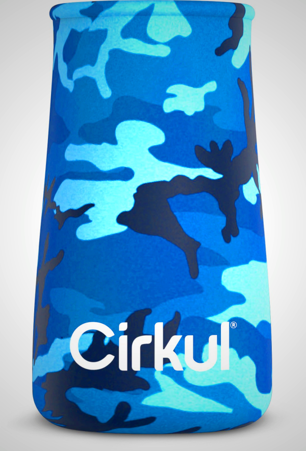 Cirkul Chill Sleeve for Plastic & Squeeze Bottles - Blue Camouflage Accessories