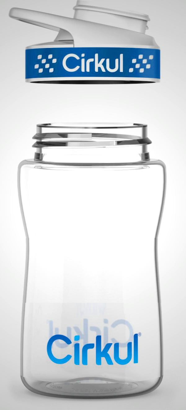 Cirkul 12oz Plastic Outlet - Garrafa Azul Marinho