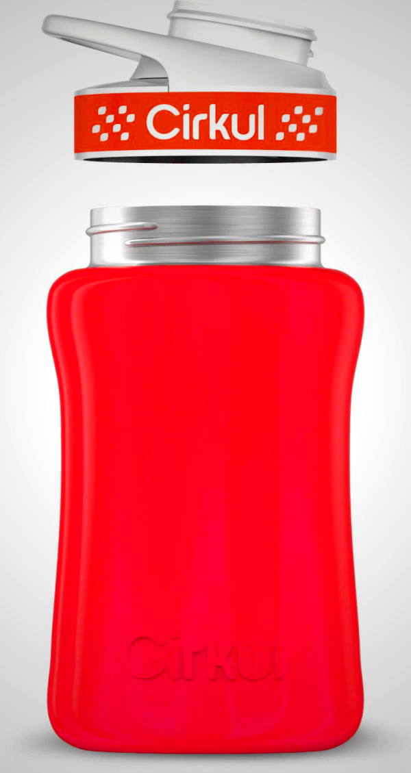 Cirkul 12oz Stainless Steel Brasil Online - Garrafa Vermelhas