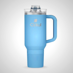 Cirkul 40oz All-Day StrawSipâ„¢ Tumbler Brasil Florianopolis - Garrafa Luz Azuis